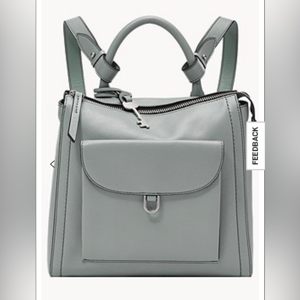 Fossil Parker mini convertible backpack. Smokey Blue